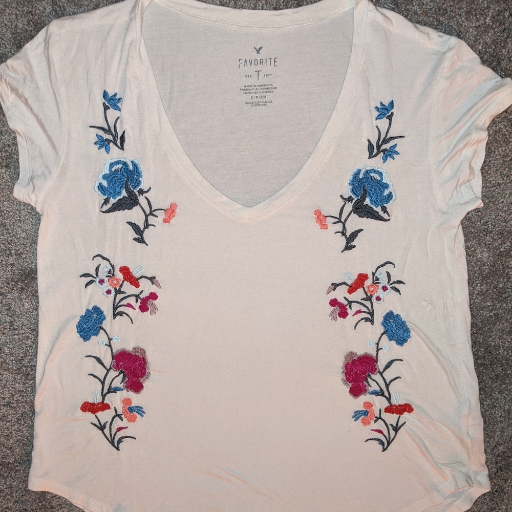 Embroidered Favorite Top - American Eagle